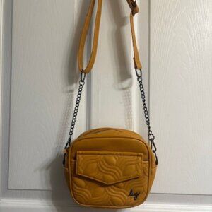 Lug-VL Swing -Convertible Crossbody Bag - Amber Yellow -EUC
